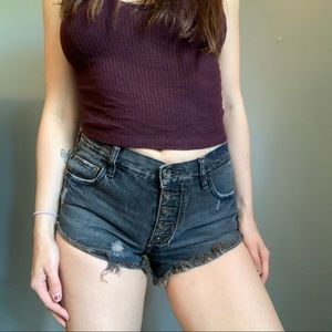 Free People Buttonfly Shorts